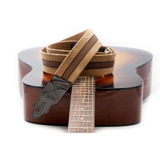 RightOn! Plain Beige Guitar Strap